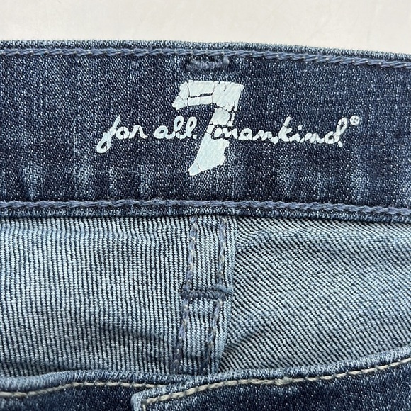 7 For All Mankind Gwenevere Mid Rise Skinny Size 26 - Picture 8 of 16